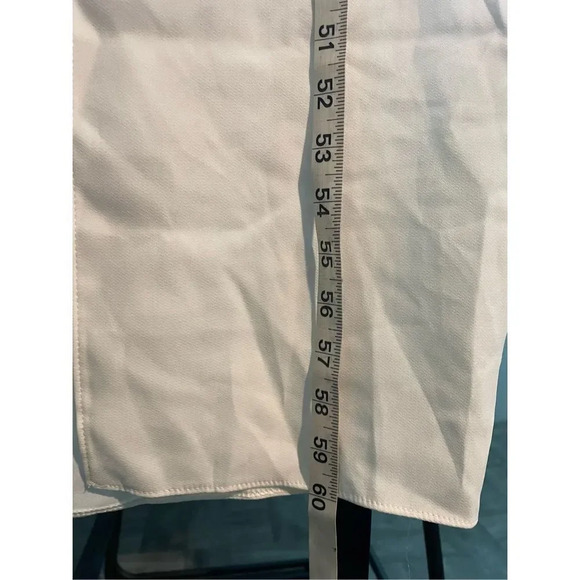 Jenny Packham V-Neck Crepe Column Gown Dress with Slit Size 18R1 - Picture 10 of 12